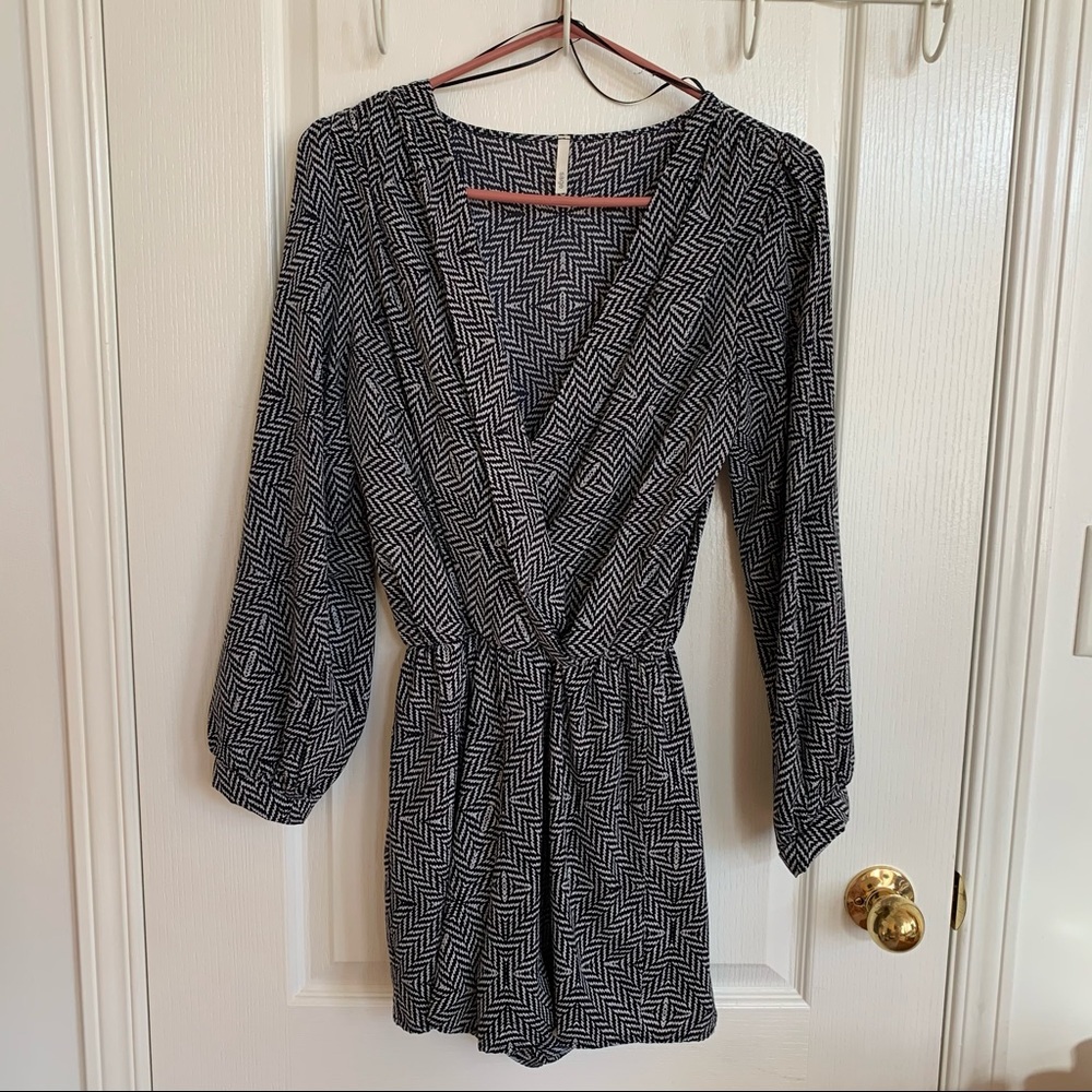 M Boutique Romper Black/White - Small
